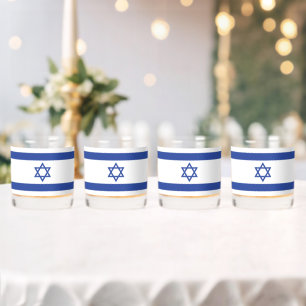 Verre À Whisky Drapeau de l'État d'Israël Étoile de David Judaïsm