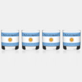Verre À Whisky Drapeau de l'indépendance de l'Argentine (Dos)