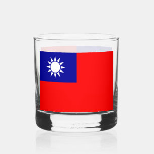 Verre À Whisky Drapeau de Taïwan : République de Chine, Taipei ch