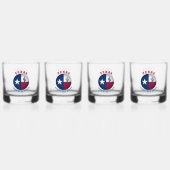 VERRE À WHISKY DRAPEAU D'ÉTAT TEXAS LONE STAR (Dos)