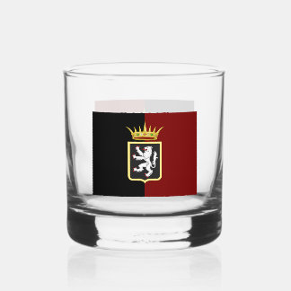 Verre À Whisky drapeau-emblème de la Vallée d'Aoste (région itali