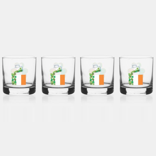 Verre À Whisky Drapeau irlandais (Recto)