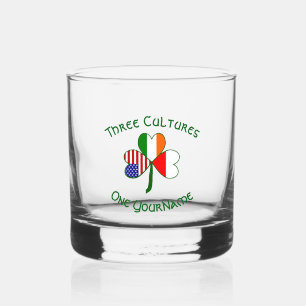 Verre À Whisky Drapeaux américains irlandais polonais Shamrock pe
