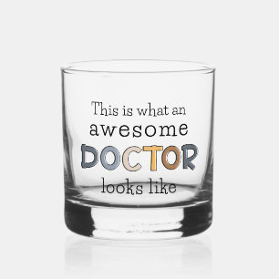 Verre À Whisky Drôle cadeau de docteur   Médecin génial