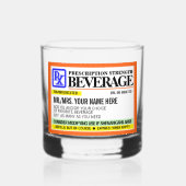 Verre À Whisky Drôle d'ordonnance de résistance Étiquette Rocks V (Recto)