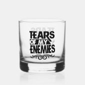 Verre À Whisky Drôle ennemi déchire mot art (Recto)