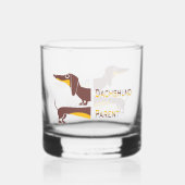Verre À Whisky Drôle mignon dachshund pour parent chien long (Verso)