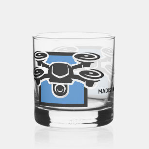 Verre À Whisky Drone de nom personnalisé