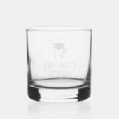 Verre À Whisky Ecole dentaire bleue Diplôme Dentiste sur mesure (Verso)