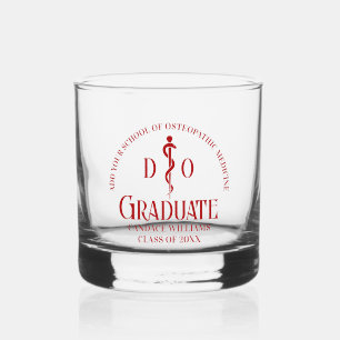 Verre À Whisky Ecole Médicale rouge ostéopathique