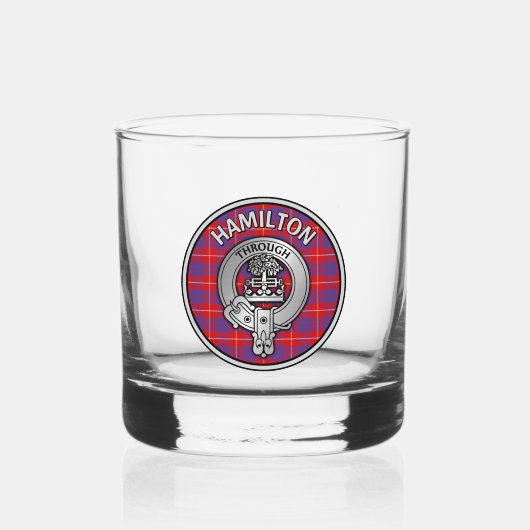 Verre À Whisky [EDIT] Clan Hamilton Crest & Tartan (Recto)
