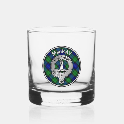 Verre À Whisky [EDIT] Clan MacKay Crest & Tartan (Recto)