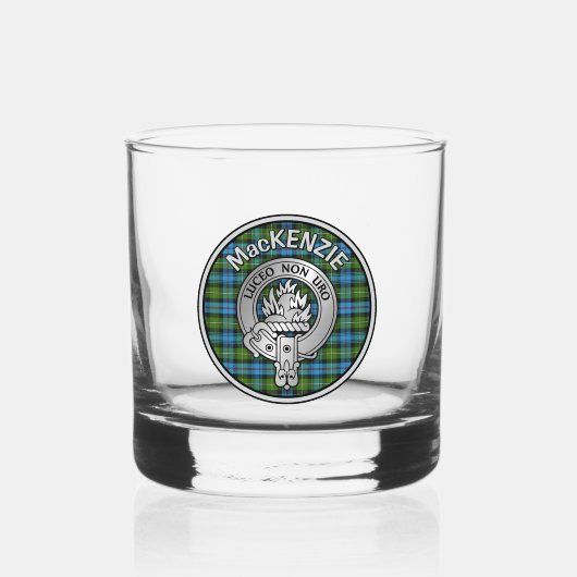 Verre À Whisky [EDIT] Clan MacKenzie Crest & Tartan (Recto)