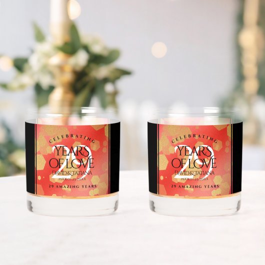 Verre À Whisky Élégant 29e anniversaire du Mariage Garnet (Insitu (Mariage))