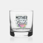 Verre À Whisky Elegant Bride Mother ajouter le nom Mariage (Recto)