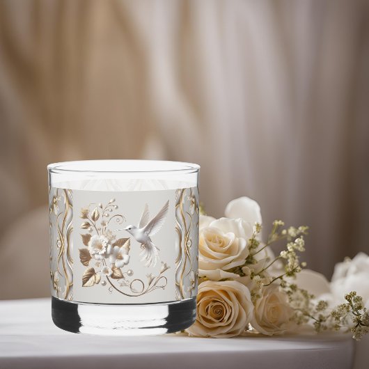 Verre À Whisky Élégant colibri blanc
