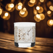 Verre À Whisky Élégant colibri blanc