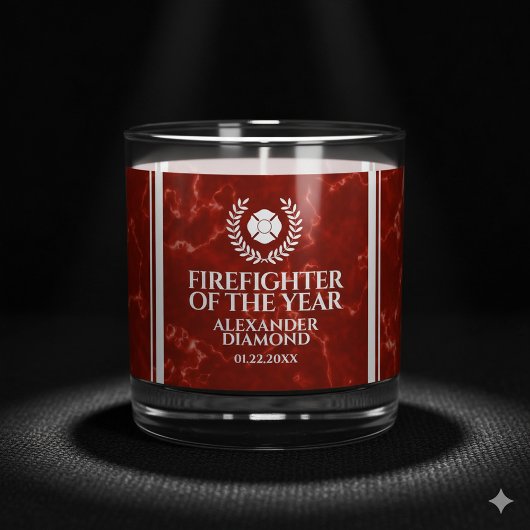 Verre À Whisky Elegant Firefighter of the Year Red Marble