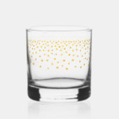 Verre À Whisky Élégant Gold Metallic Look Confetti Drinkware Set (Verso)