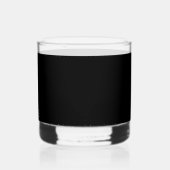 Verre À Whisky Élégant Noir Uni (Verso)