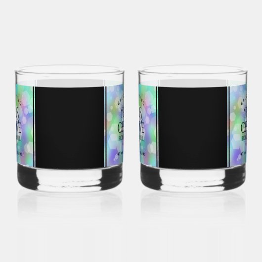 Verre À Whisky Élégante 43ème anniversaire du Mariage Opal (Droite)