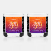 Verre À Whisky Élégante célébration du 39e anniversaire du Mariag (Recto)