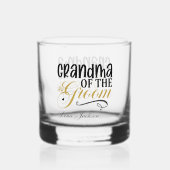 Verre À Whisky Élégante grand-mère de la chambre ajouter nom Mari (Verso)