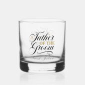 Verre À Whisky Elegany Père de la chambre ajouter nom Mariage (Recto)