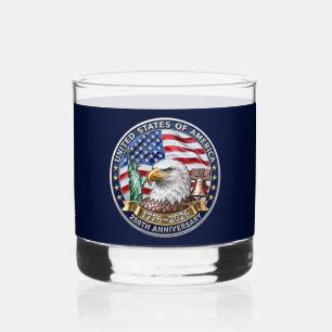Verre À Whisky Emblème du 250e anniversaire des États-Unis