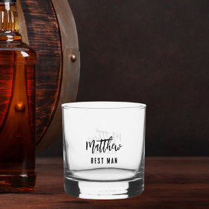 Verre À Whisky Enterrement de vie de garçon du garçon d'honneur