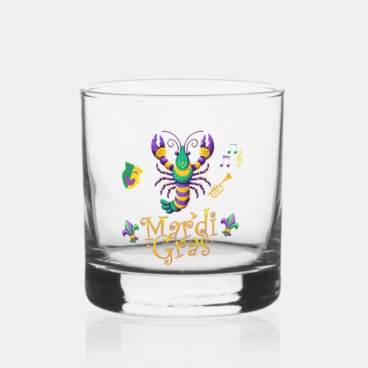 Verre À Whisky Épis Fleur de lis Mardi Gras (Verso)