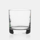 Verre À Whisky Étoiles Carrés atomiques des années 1950 Boomerang (Gauche)