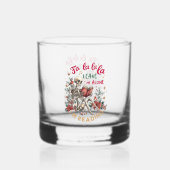 Verre À Whisky Fa La La La Leave Me Alone I'm Reading (Recto)
