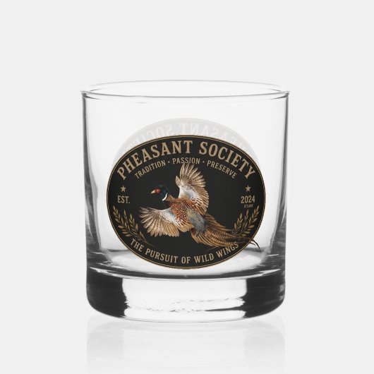 Verre À Whisky Faisan (Recto)