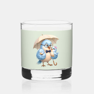 Verre à whisky Famille Papa Oiseau