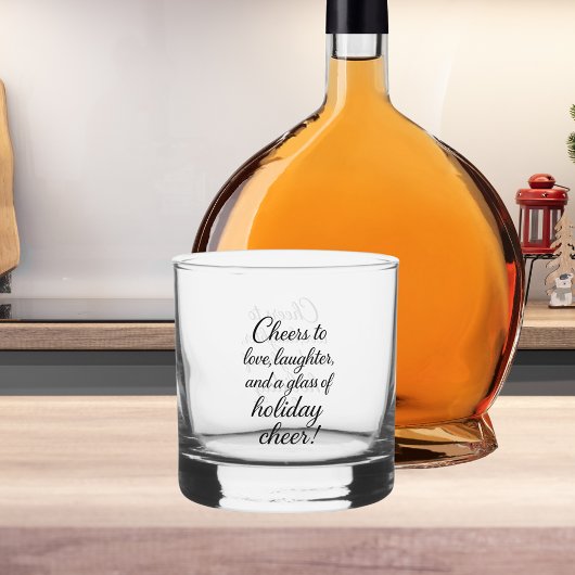 Verre À Whisky Fête de Noël amour rire acclamer