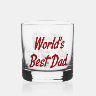 Verre À Whisky Fête des pères de texte de meilleur papa bourgogne