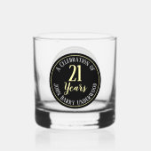 Verre À Whisky Fête du 21e anniversaire (Recto)
