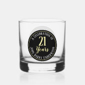 Verre À Whisky Fête du 21e anniversaire (Verso)