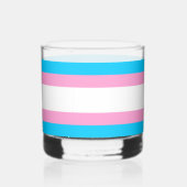 Verre à whisky Fierté Trans : Buvez avec Solidarit (Recto)