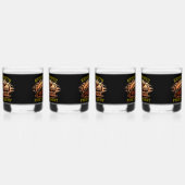 Verre À Whisky Fiery Valor Intricablement Héroïque Conception De  (Gauche)