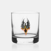 Verre À Whisky Flammes tribales Phoenix Firebird (Verso)