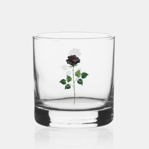 Verre À Whisky Fleur de rose noire