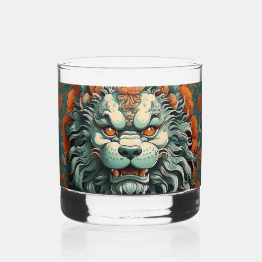 Verre À Whisky Flu Lion de sagesse Whiskey Glass (Recto)