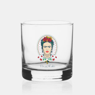 Verre À Whisky Frida Kahlo Floral Vintage