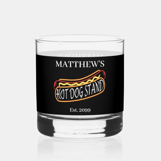 Verre À Whisky Fun Hot Dog Stand Drinkware Rocks (Recto)