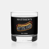 Verre À Whisky Fun Hot Dog Stand Drinkware Rocks (Verso)