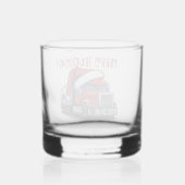 Verre À Whisky Funky Noël Semi Transport Camion Truckmas (Verso)
