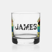 Verre À Whisky Funny Chat Papa Père Nom personnalisé Cadeau (Gauche)