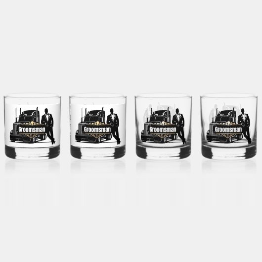 Verre À Whisky Garçon d'honneur (Recto)